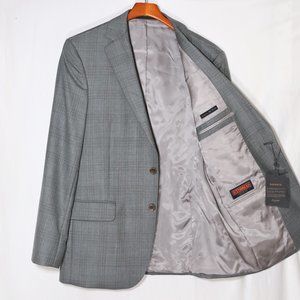 Lt Teal'ish Plaid Jos A Bank RESERVE SportCoat_40R